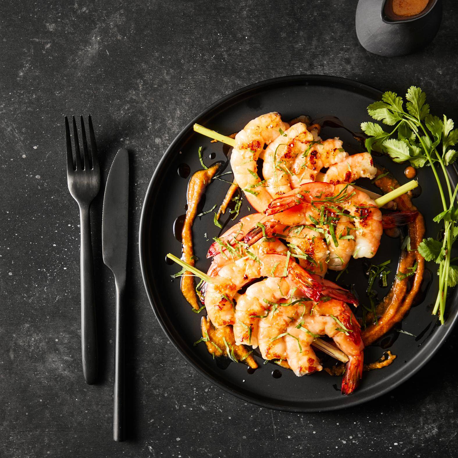 Citroengras-spiesjes van garnaal en chili - Recepten undefined | Tefal