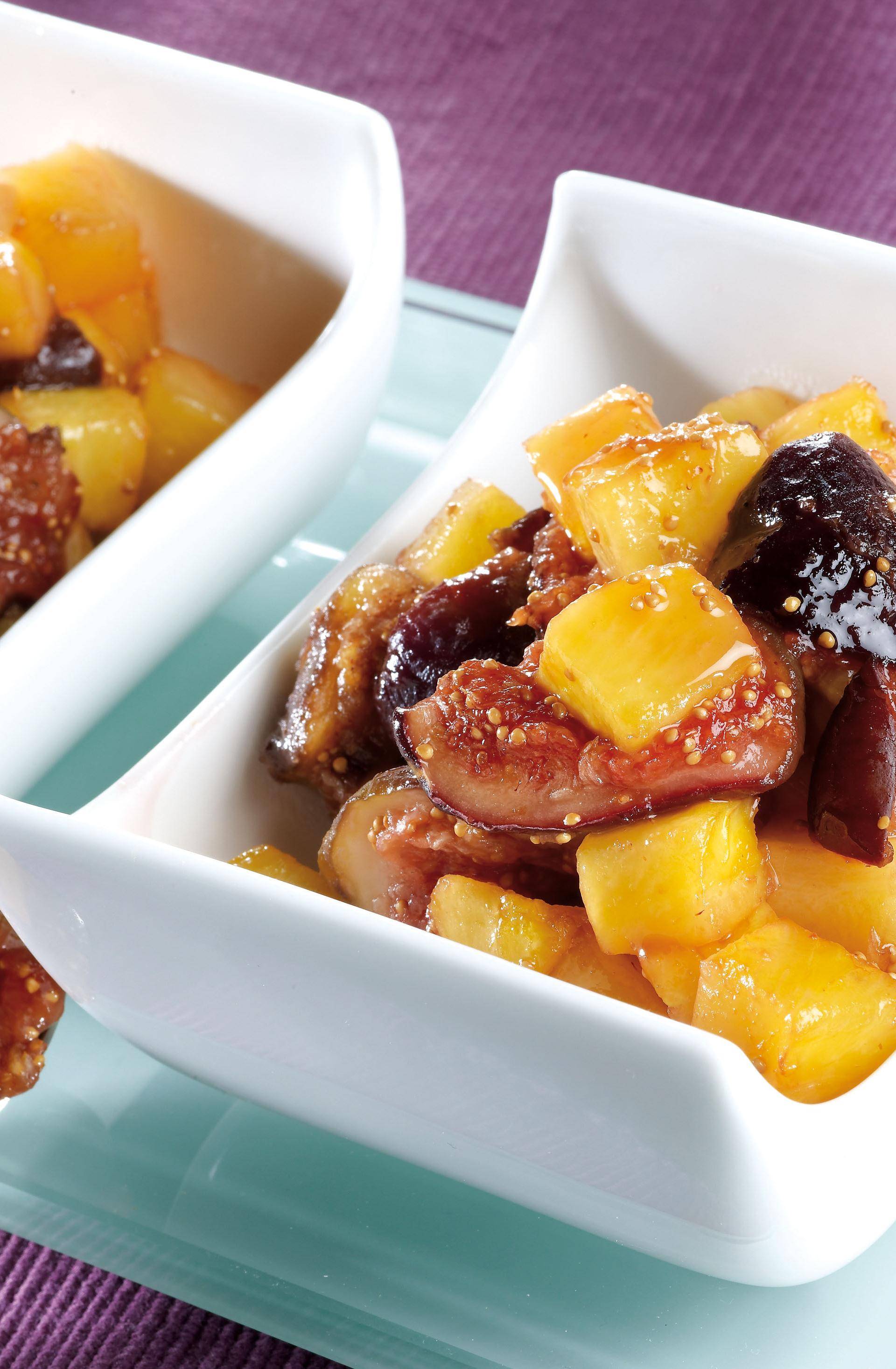 Crumble van gebakken vijgen en sinaasappel - Recepten Actifry Express 1kg | Tefal