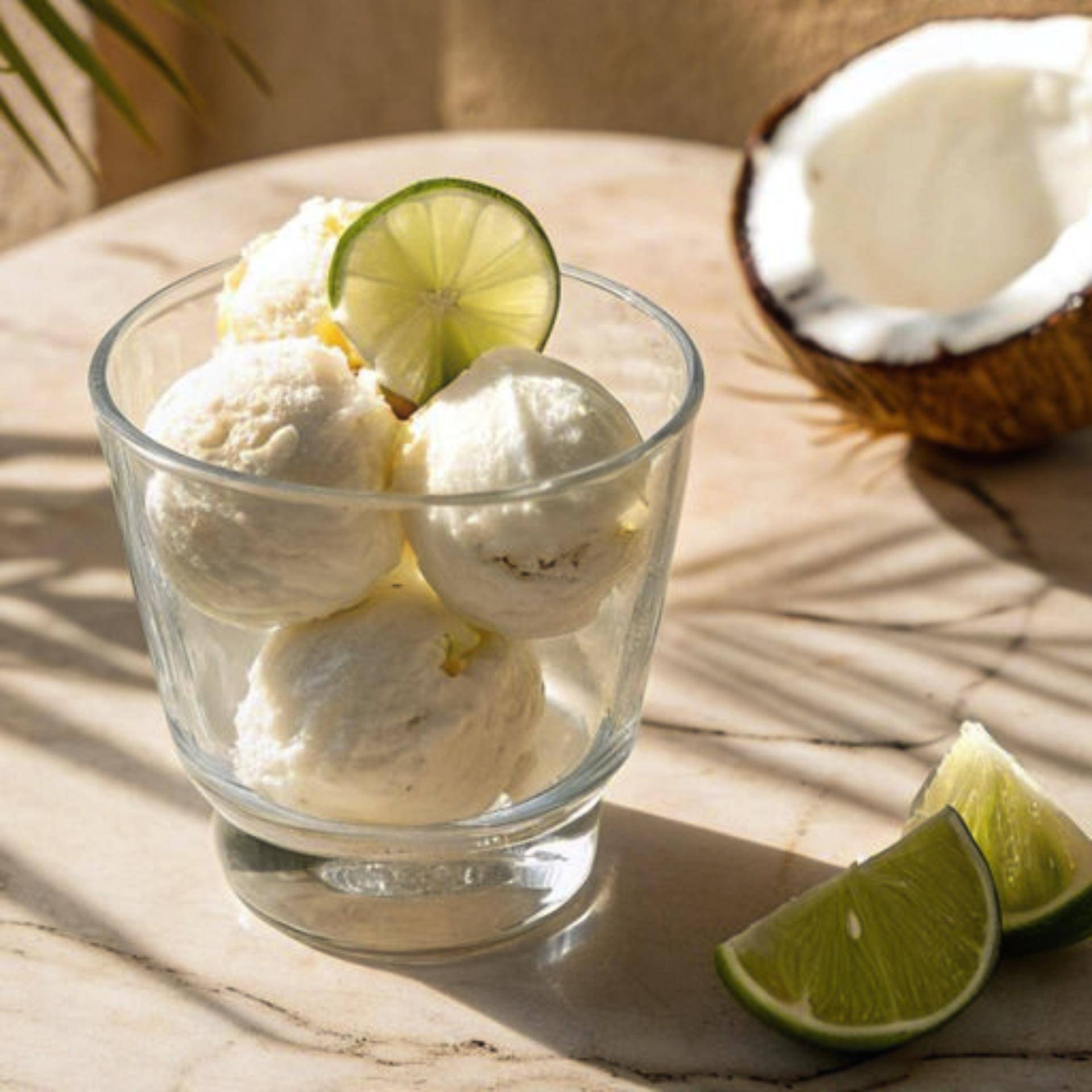 Kokosijs met limoenrasp - Recepten Dolci | Tefal