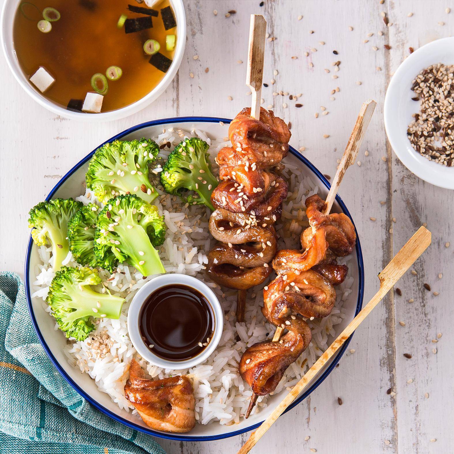 Zalmspiesjes - Recepten EASY FRY & GRILL 2 in 1 XXL | Tefal