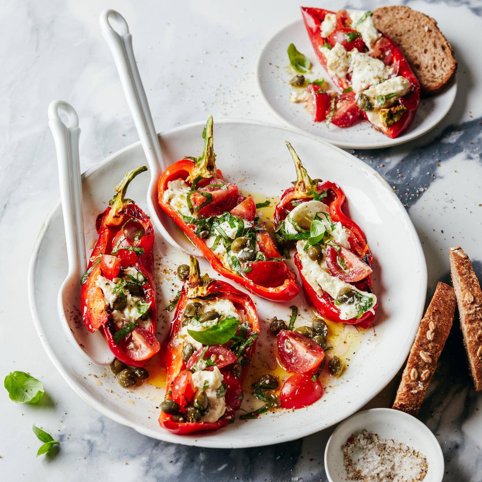 Napolitaans gevulde paprika's - Recepten OptiGrill 2in1 | Tefal