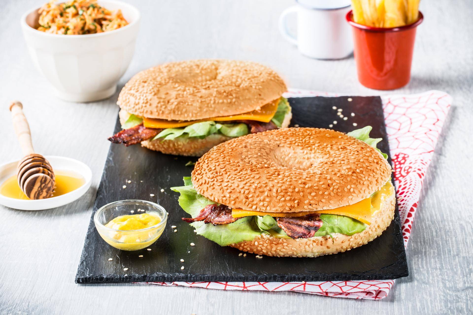 Klassieke bagel - Recepten OptiGrill XL | Tefal