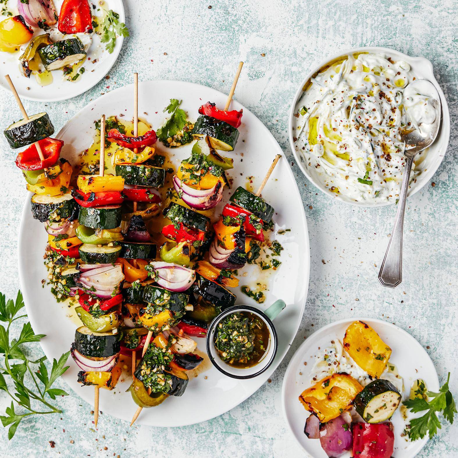 Gegrilde groentespiesjes - Recepten OptiGrill 2in1 | Tefal