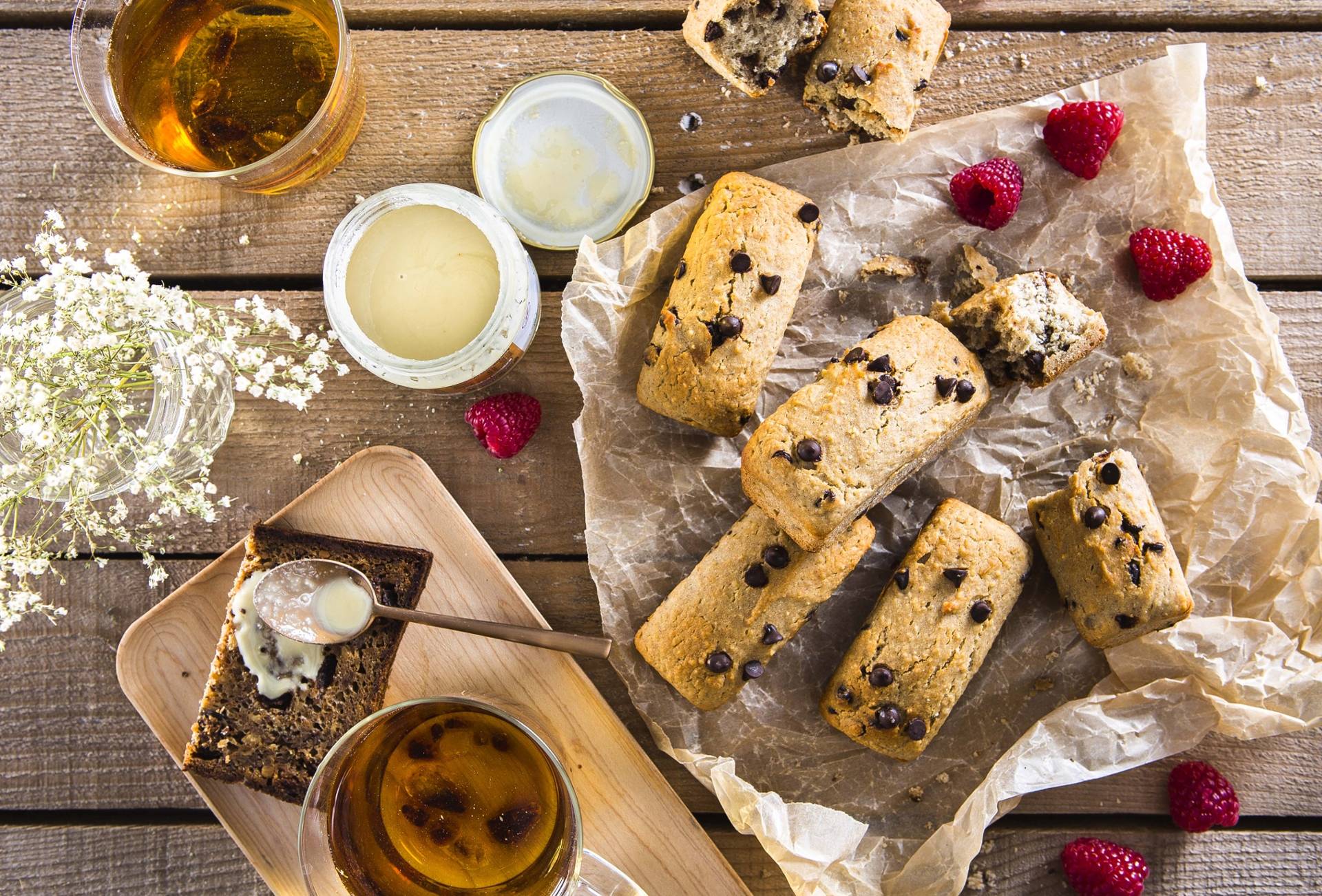Broodcakejes met banaan en stukjes chocolade - Recepten Cake Factory | Tefal