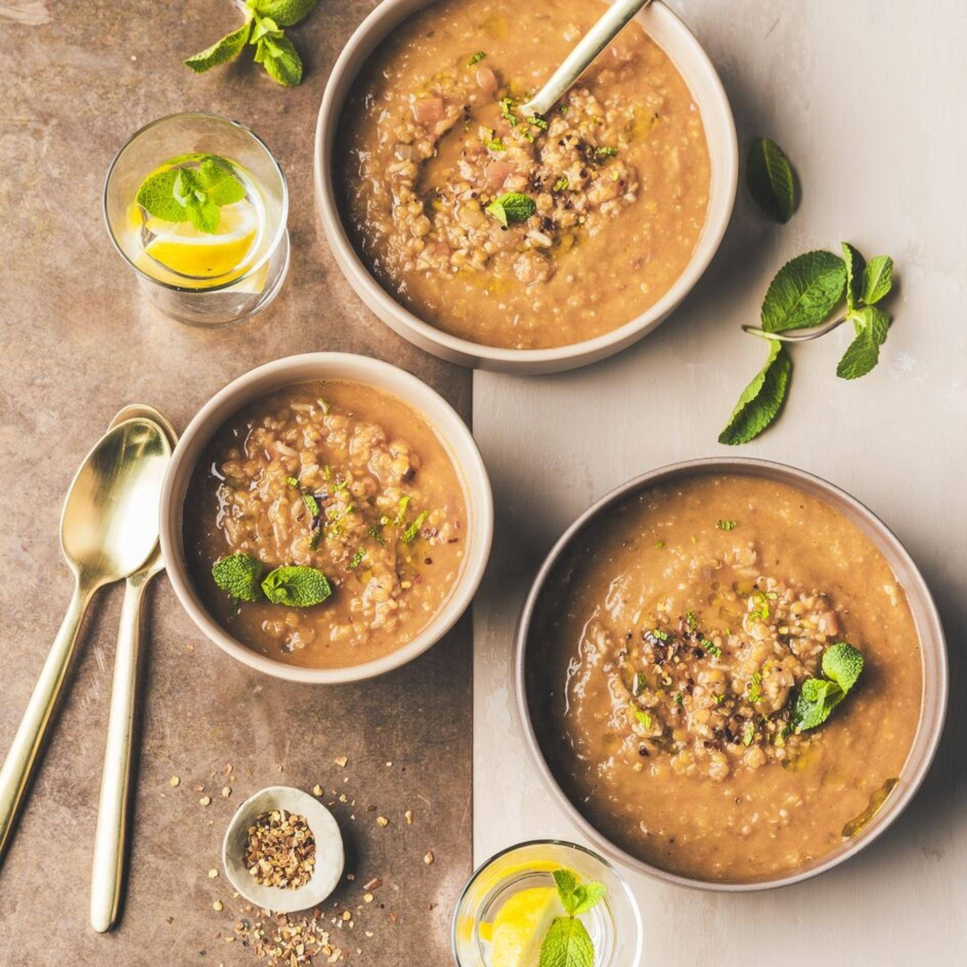 Zoete aardappel en rode linzensoep - Recepten Blendforce Cook | Tefal