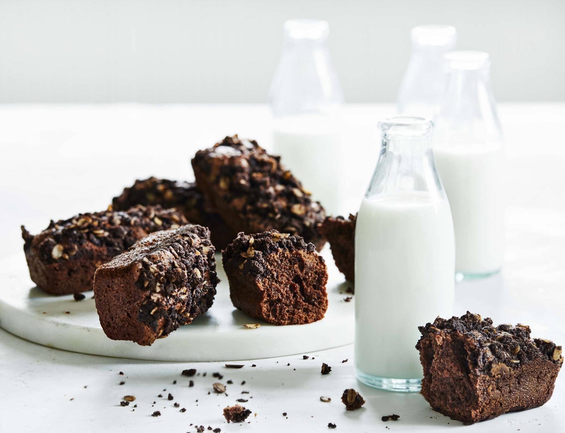 Glutenvrije minichocoladecakes met cacaocrumble - Recepten Cake Factory | Tefal
