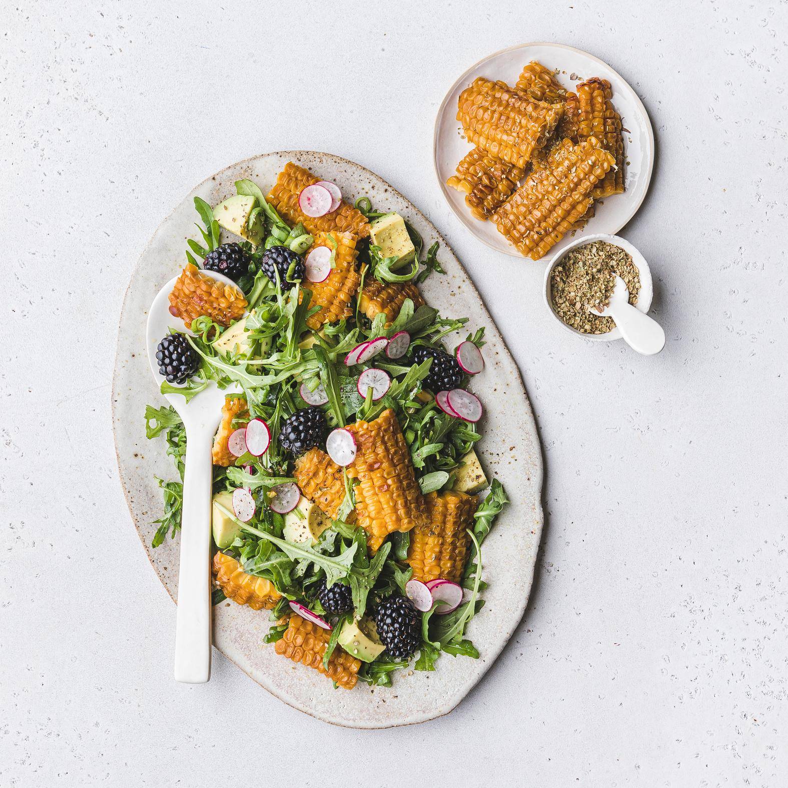 Geroosterde maïssalade - Recepten Easy Fry Mega | Tefal