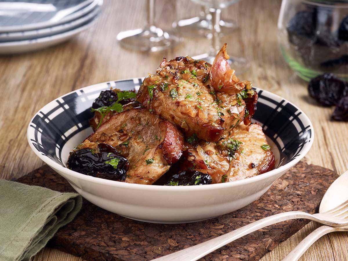 Varkensfilet met gedroogde pruimen - Recepten Actifry Express 1kg | Tefal