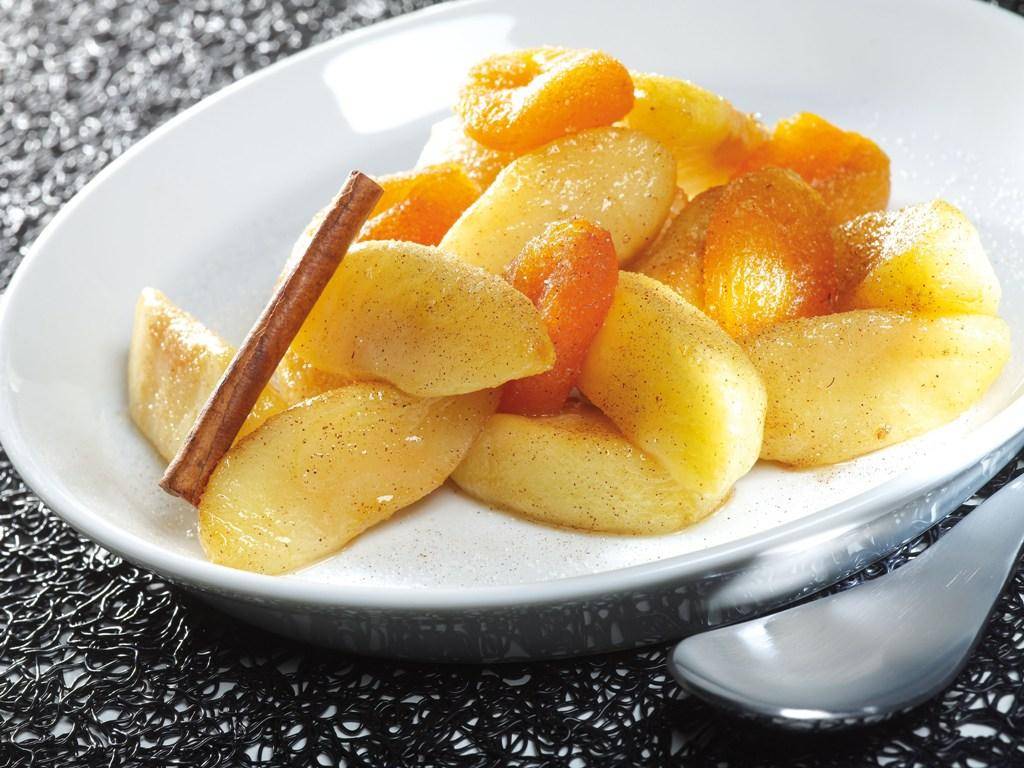 Appels met abrikozen en gedroogde vruchten - Recepten Actifry Original 1kg | Tefal