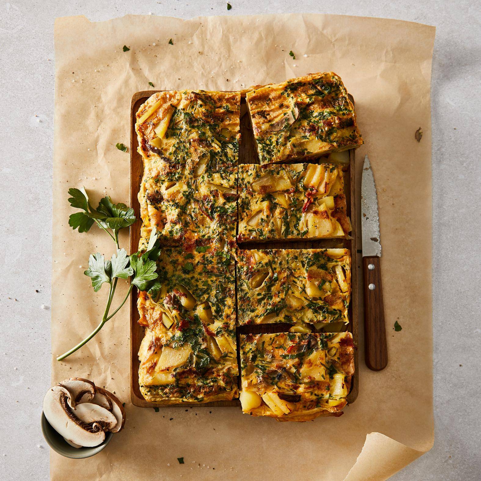 Spaanse tortilla met aardappel en chorizo - Recepten OptiGrill 2in1 | Tefal