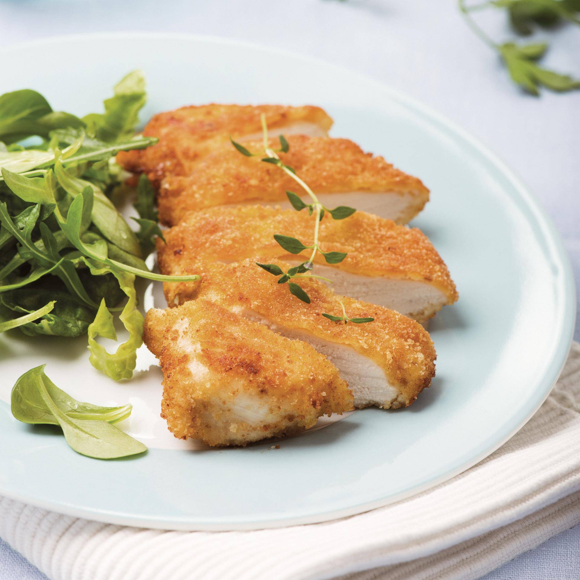 Gepaneerde kalkoenschnitzels - Recepten Dual EasyFry&Grill | Tefal