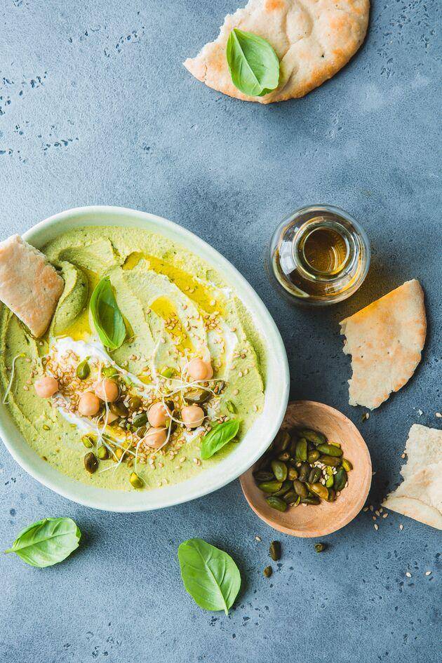 Hummus met spinazie en munt - Recepten Perfectmix + | Tefal