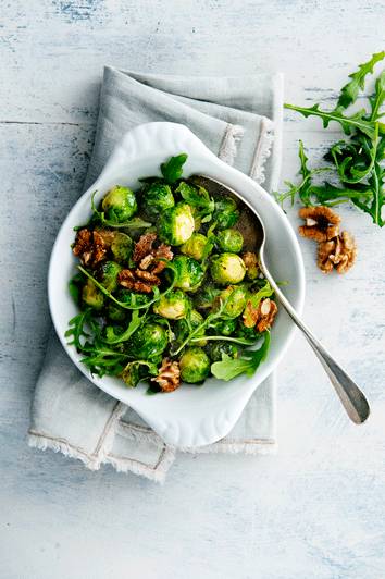 Geroosterde spruiten met rucola en walnoot - Recepten undefined | Tefal