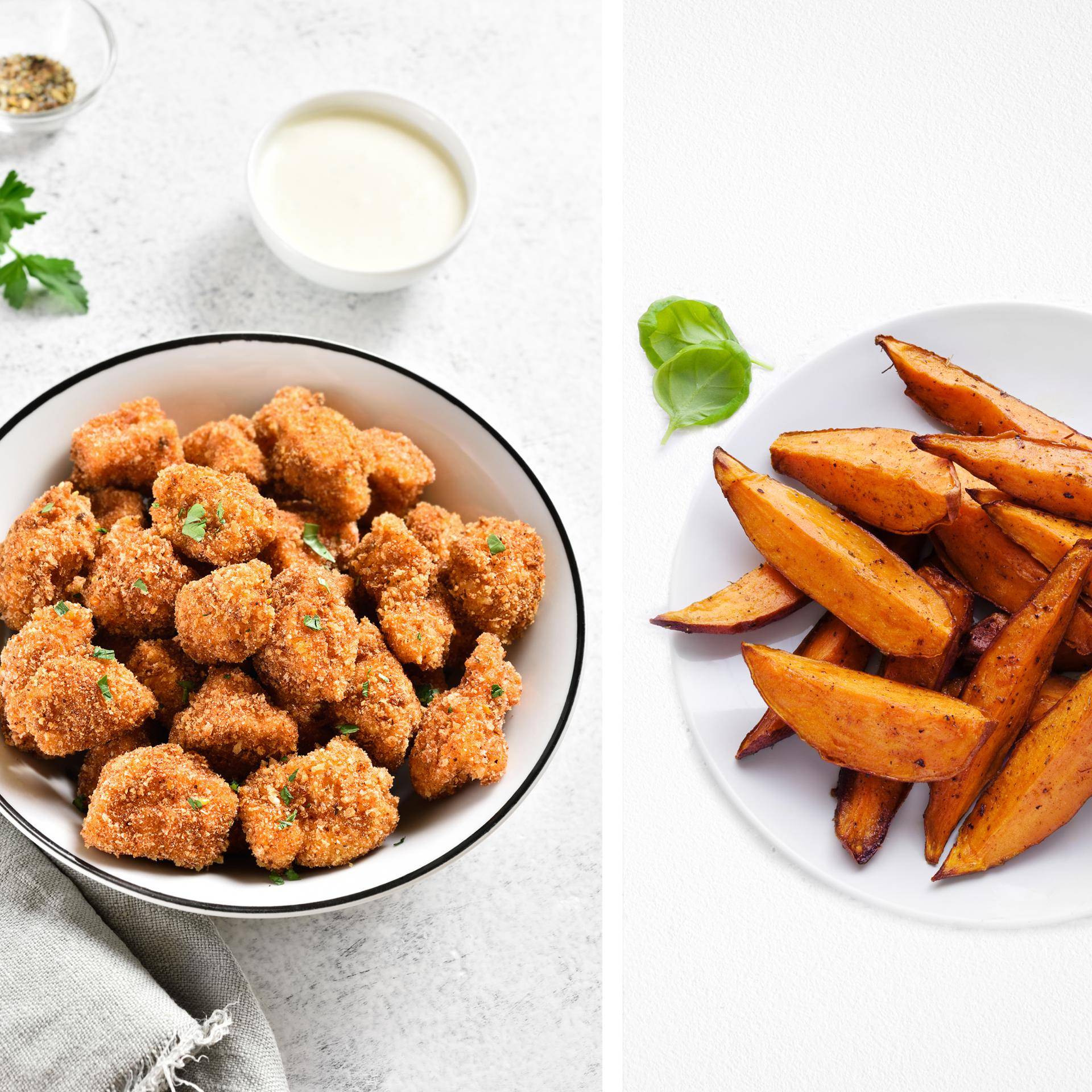 Kip met cajunkruiden en zoete aardappel - Recepten Dual EasyFry&Grill | Tefal
