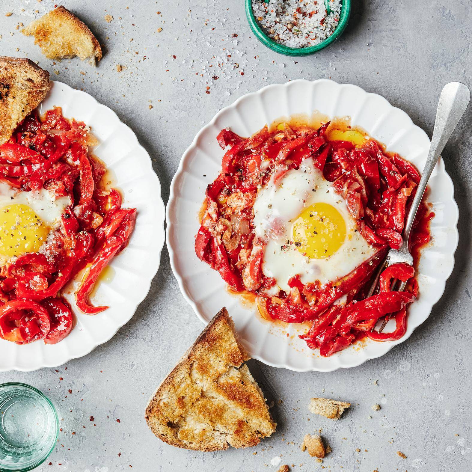 Shakshuka met eieren en paprika - Recepten OptiGrill 2in1 | Tefal