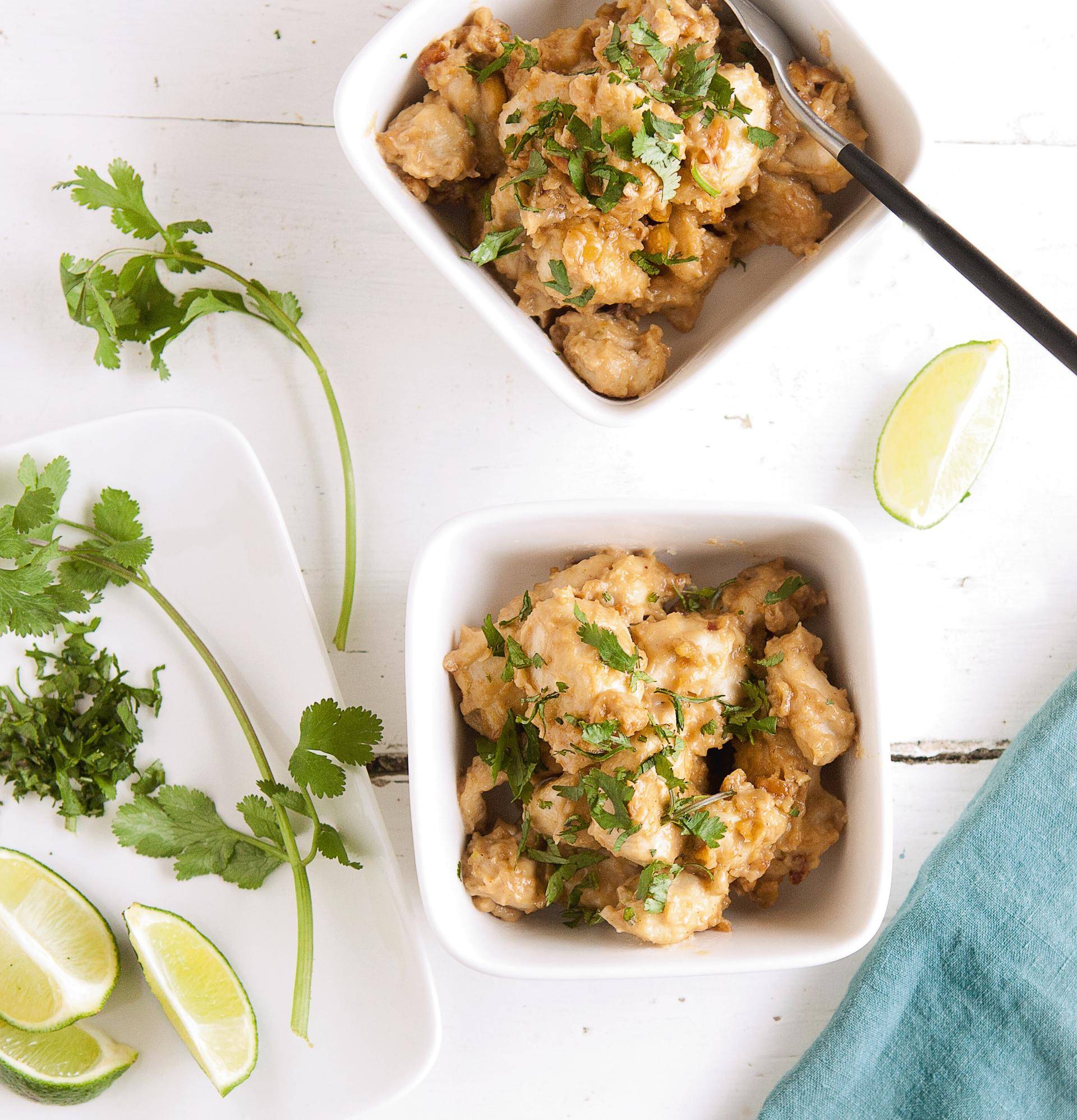 Kip met sataysaus - Recepten Actifry Mini - 0.6kg | Tefal