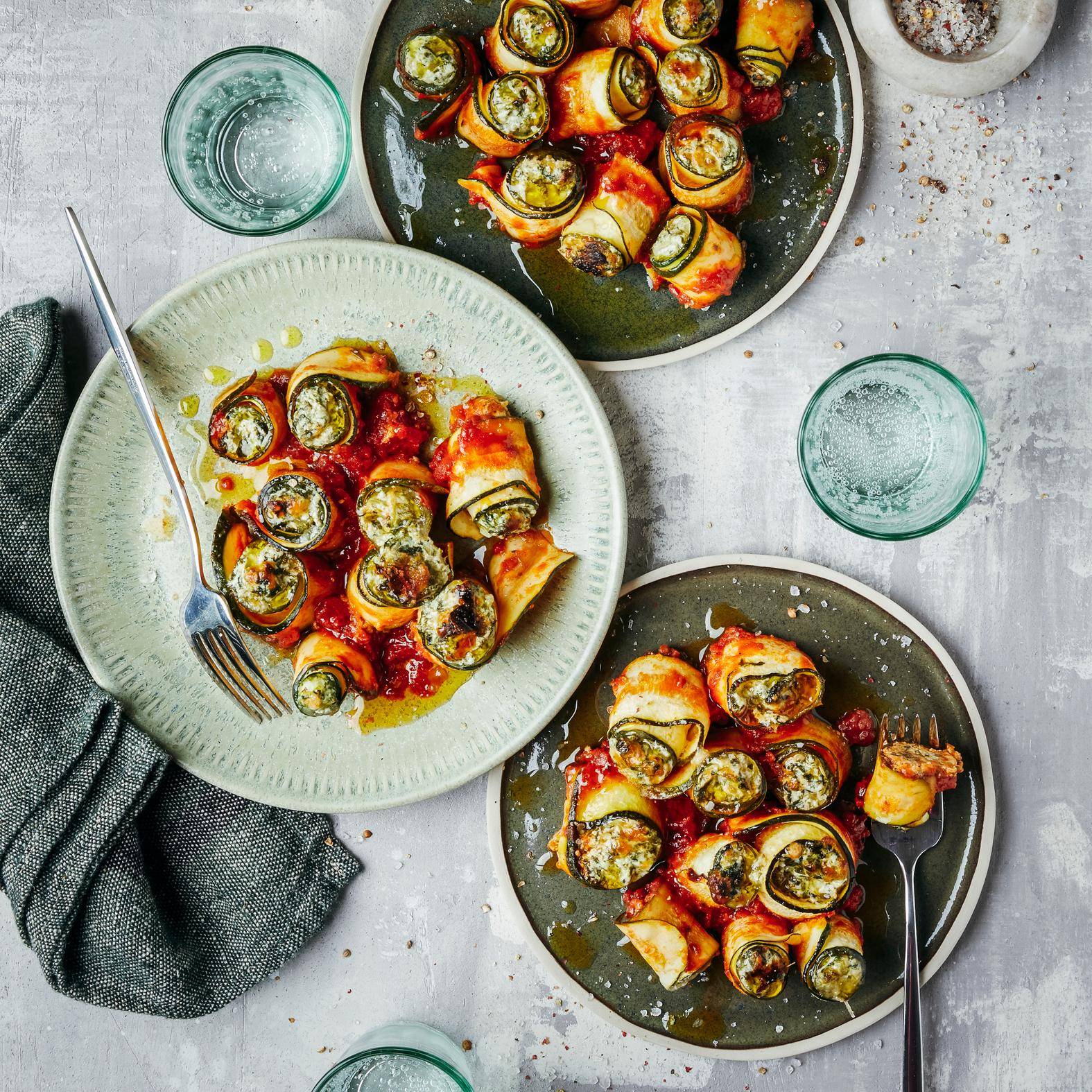 Courgettelasagnerolletjes - Recepten OptiGrill + | Tefal