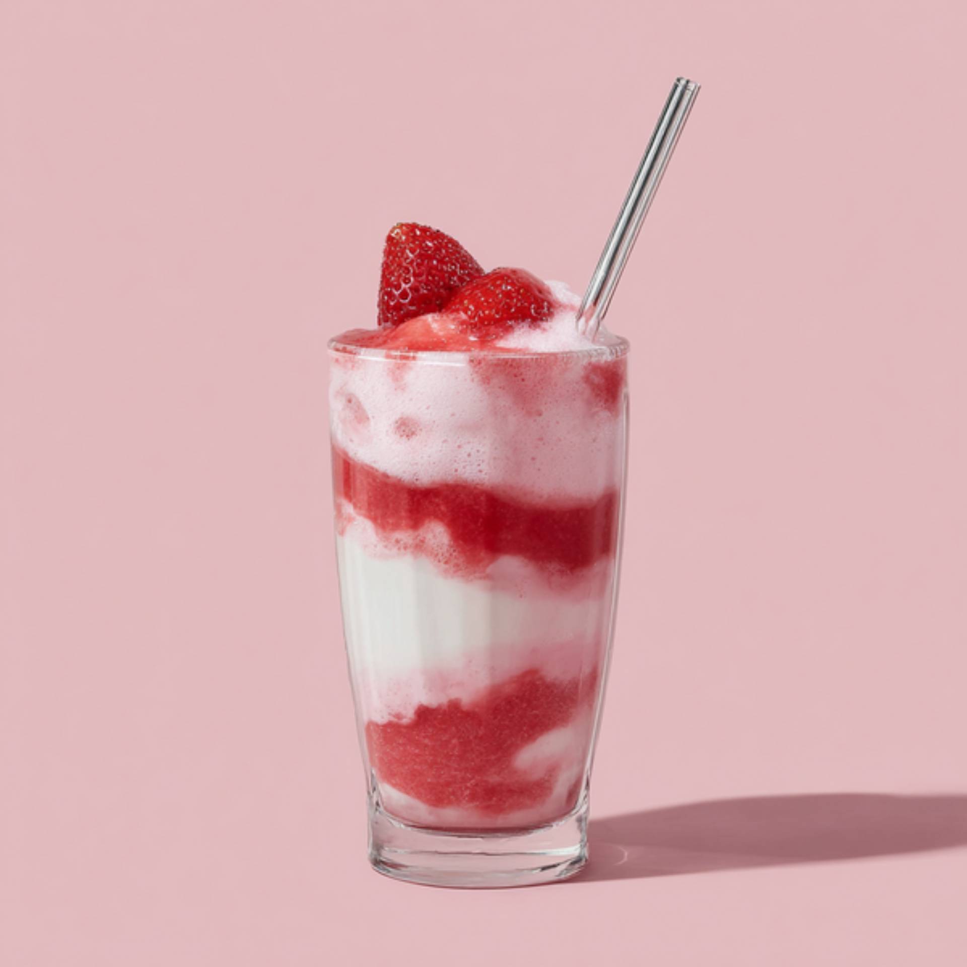 Aardbeien milkshake met de Dolci ijsmachine - Recepten undefined | Tefal