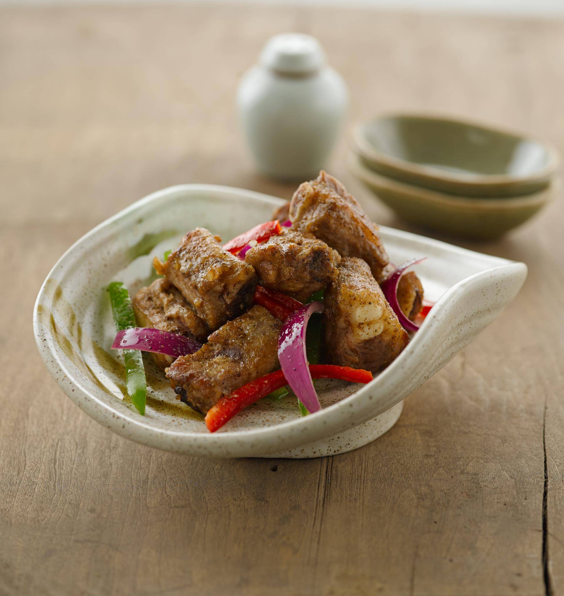 Krokante ribbetjes met zout en peper - Recepten Actifry Original 1kg | Tefal