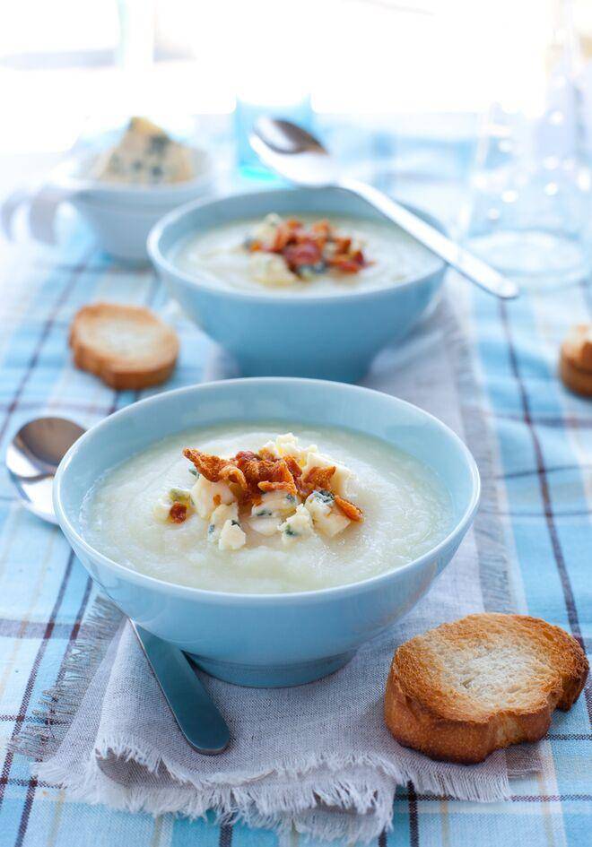 Bloemkoolroomsoep met blauwe kaas - Recepten Perfectmix Cook | Tefal