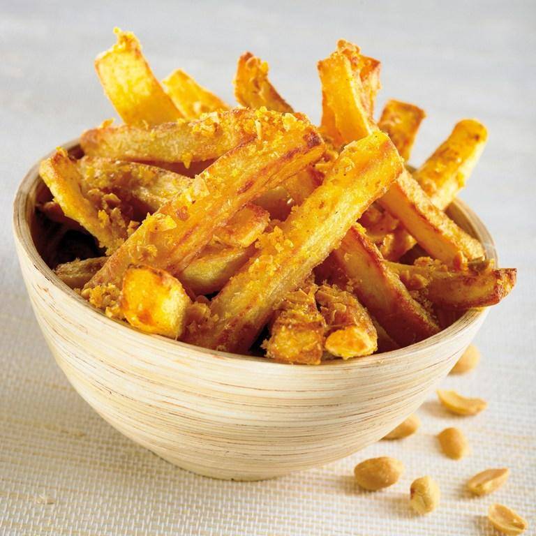 Frietjes met pindanoten en bacon - Recepten Actifry Original 1kg | Tefal
