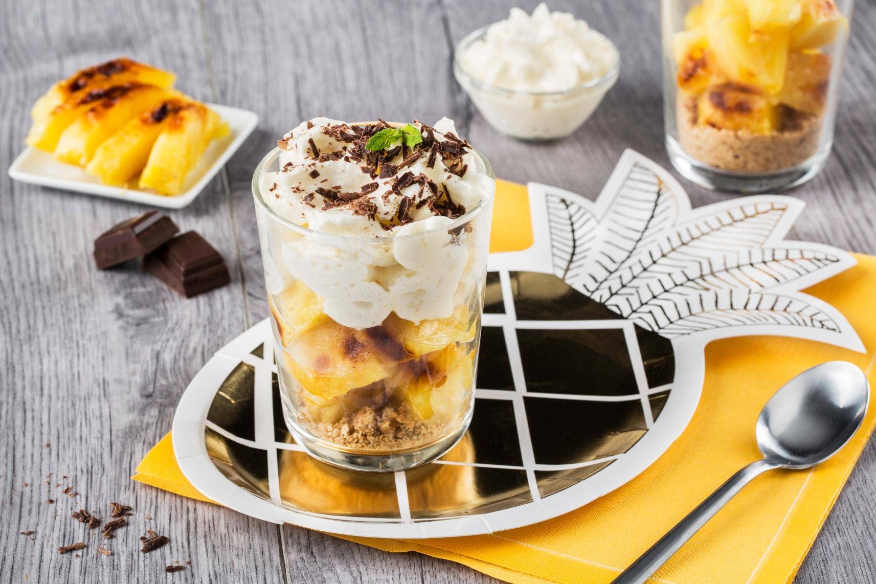 Trifle van ananas - Recepten Optigrill Elite | Tefal