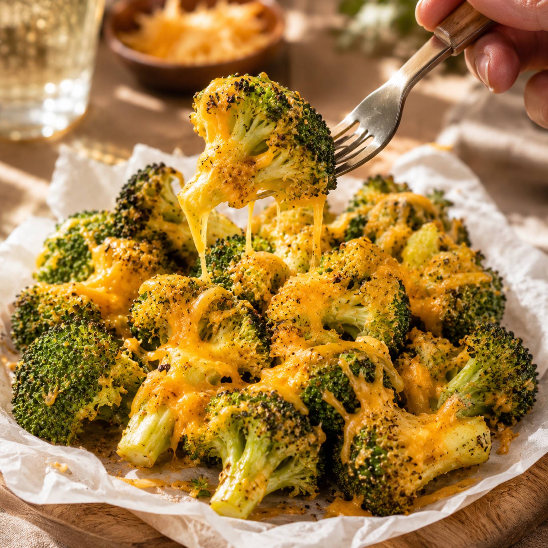 Krokante broccoli met Cheddar - Recepten Crisp&Go 4P | Tefal