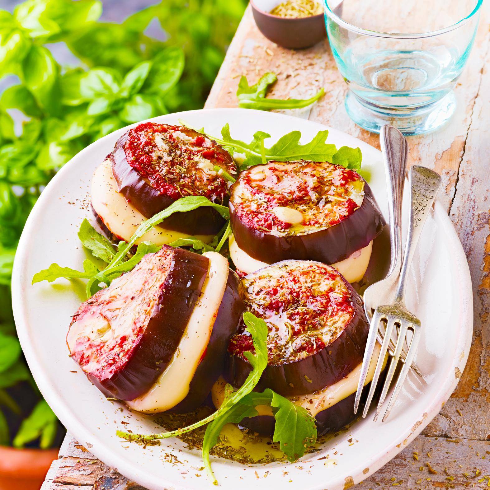 Aubergines met mozzarella - Recepten EASY FRY OVEN & GRILL 9 in 1 | Tefal