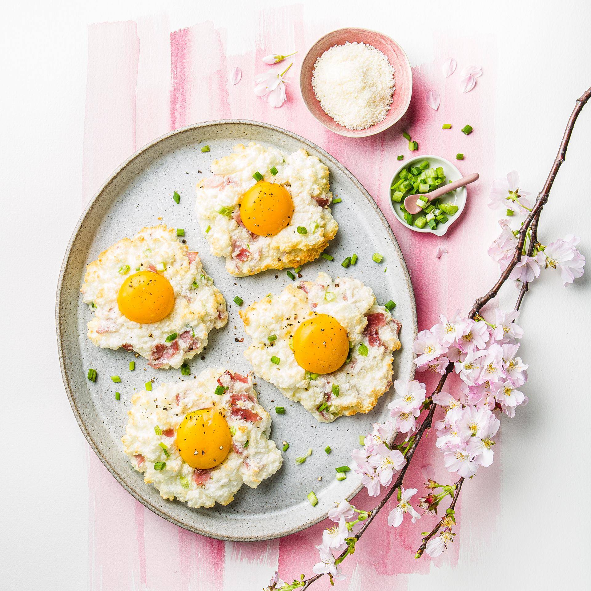 Parmezaanse wolken eitjes - Recepten undefined | Tefal