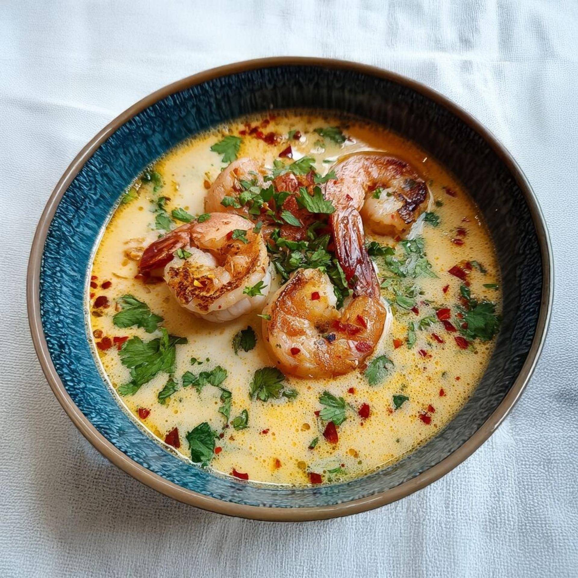 Garnalen- en kokosmelksoep - Recepten Blendforce Cook | Tefal