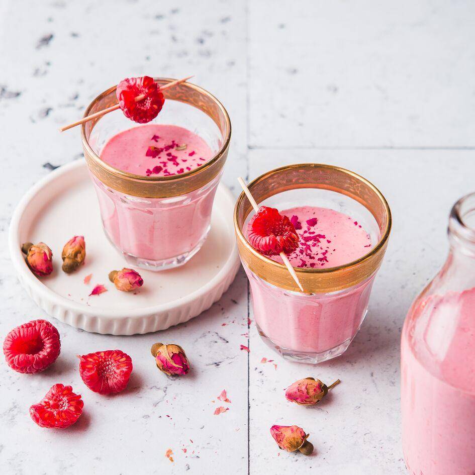 Raspberry and rosewater lassi - Recepten Blend up | Tefal