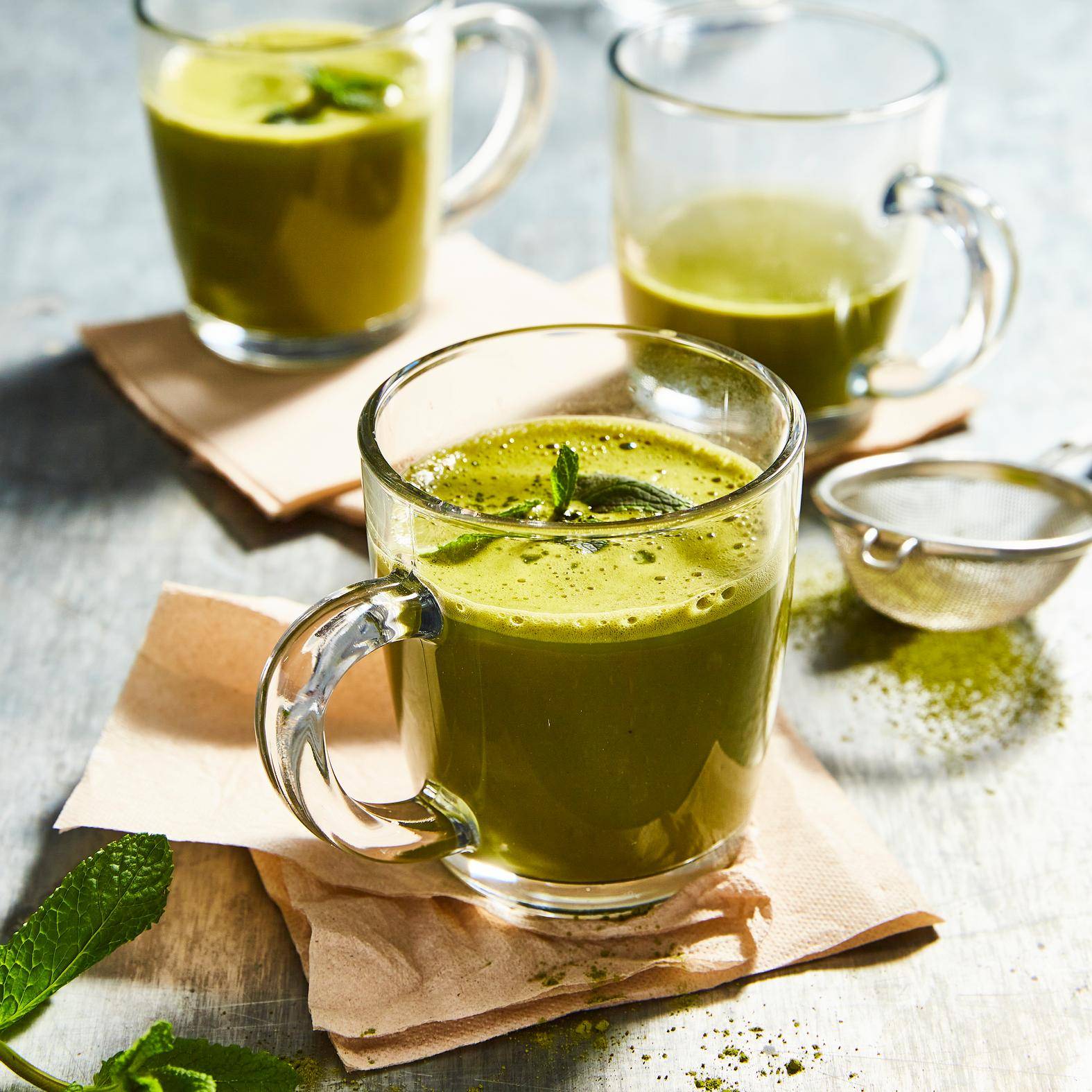 Matcha latte met munt - Recepten Perfectmix Cook | Tefal