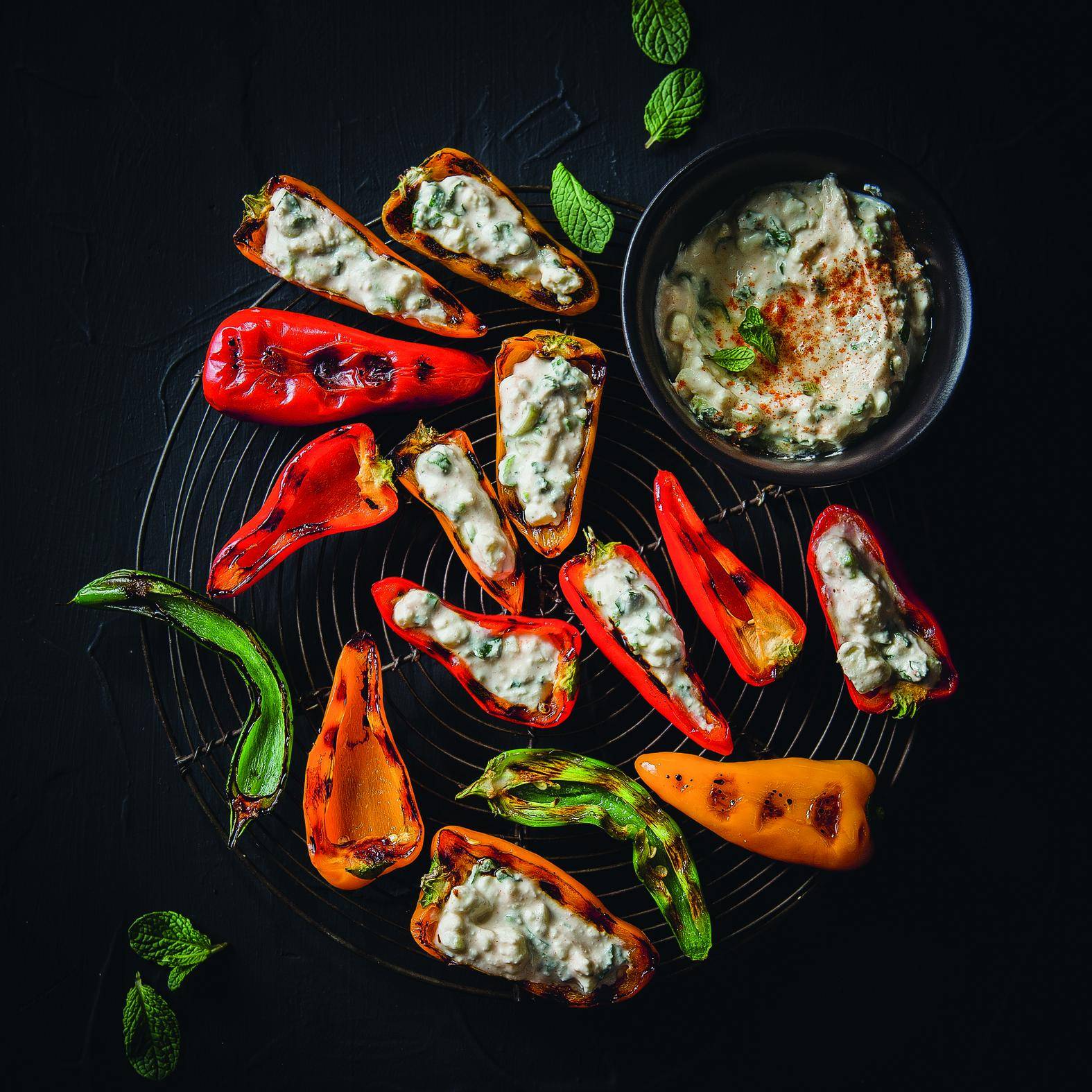 Gevulde mini-paprika's - Recepten Optigrill Elite | Tefal