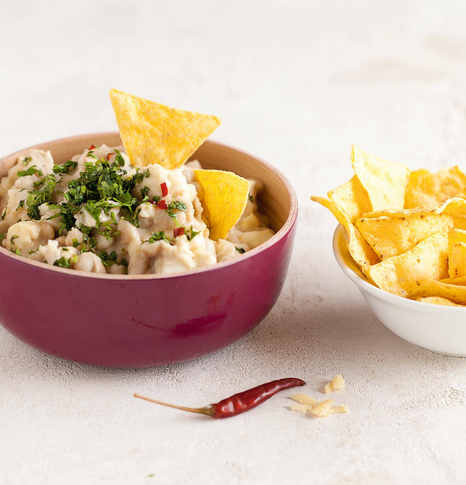 Chile blanco met maischips - Recepten Actifry Express XL | Tefal