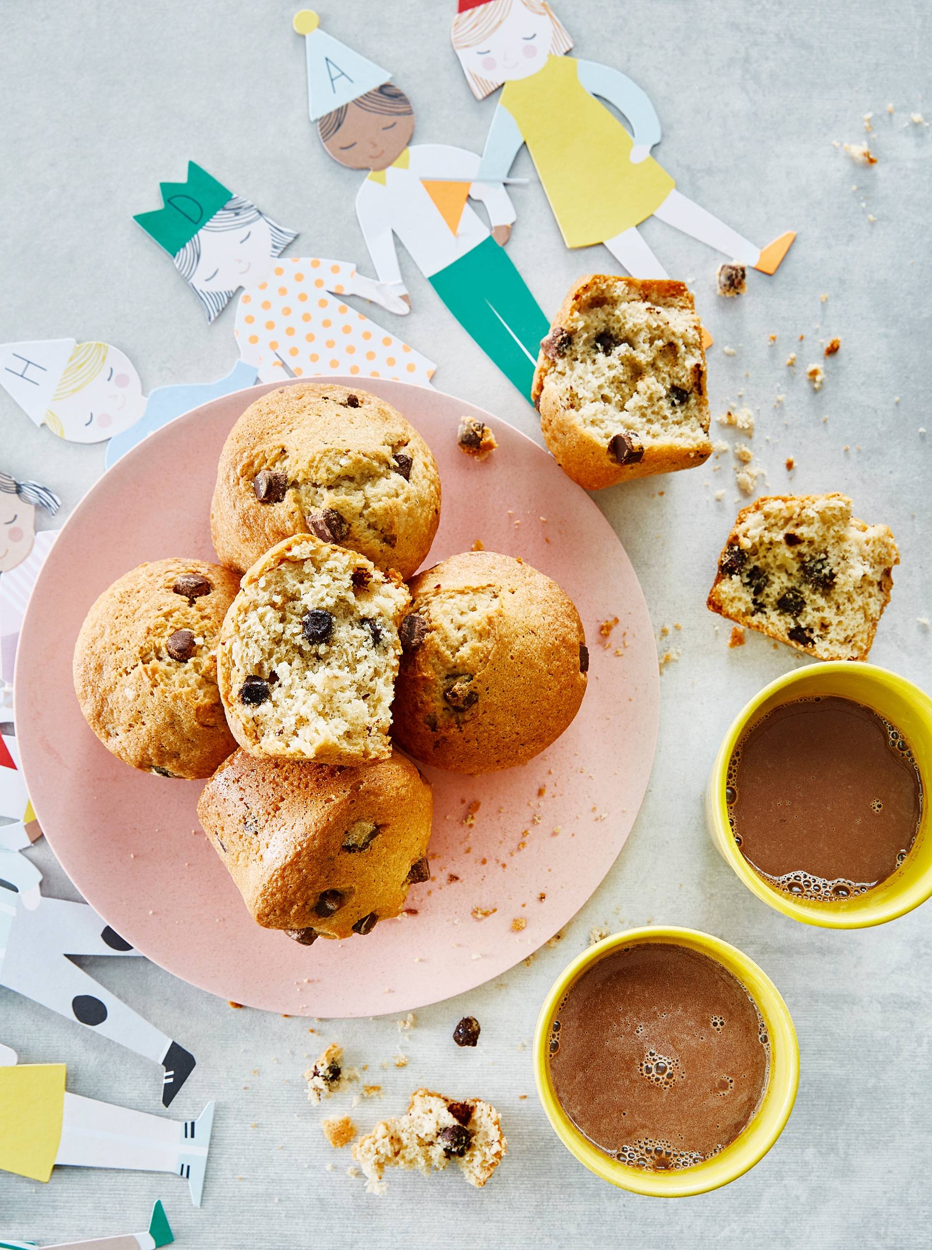 Muffins met stukjes chocolade - Recepten Cake Factory | Tefal