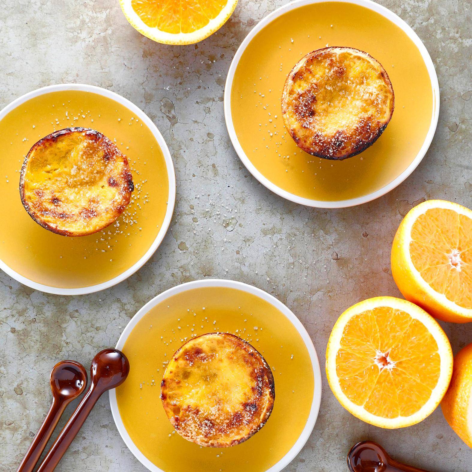 Crème brûlée-potjes van sinaasappel - Recepten Easy Fry Compact | Tefal