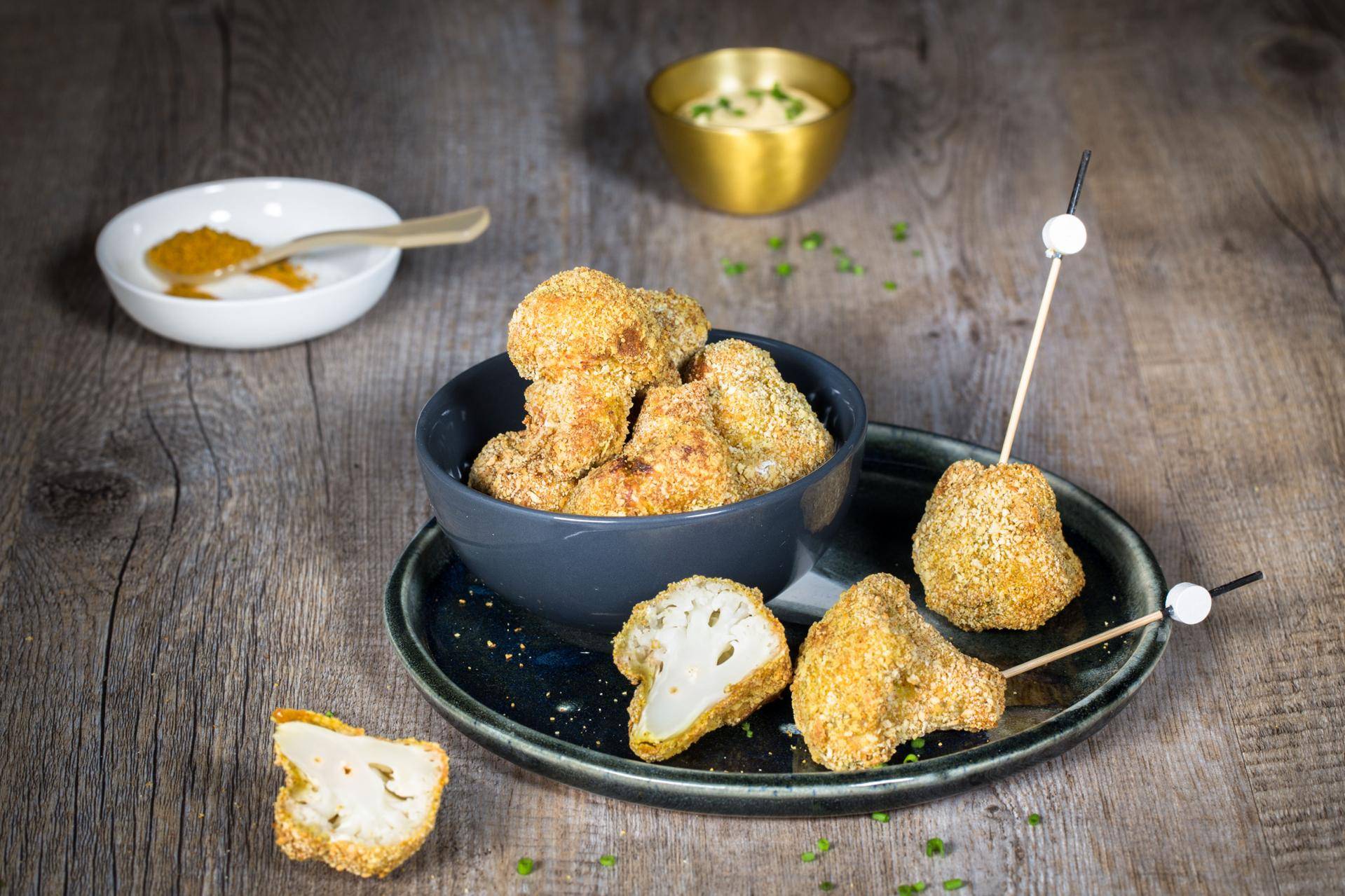 Gepaneerde kerriebloemkool - Recepten EASY FRY & GRILL 2 in 1 DIGITAL | Tefal