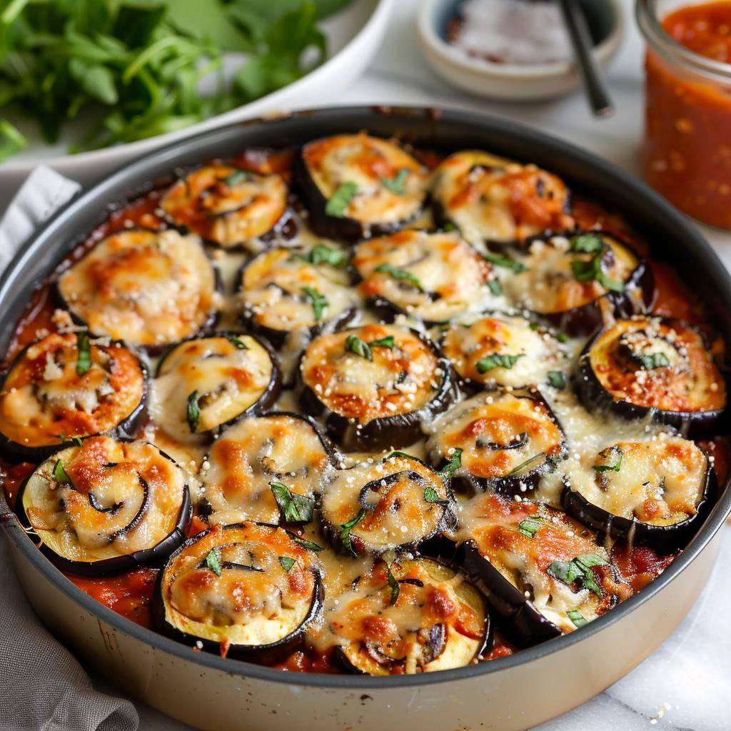 Auberginerolletjes à la parmigiana - Recepten Easy Fry Compact | Tefal