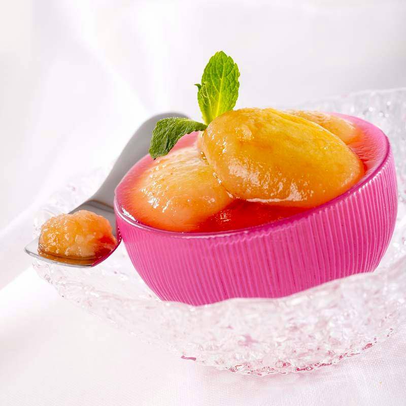 Cocktail van perzik, verse munt en grenadine - Recepten Actifry Original 1kg | Tefal