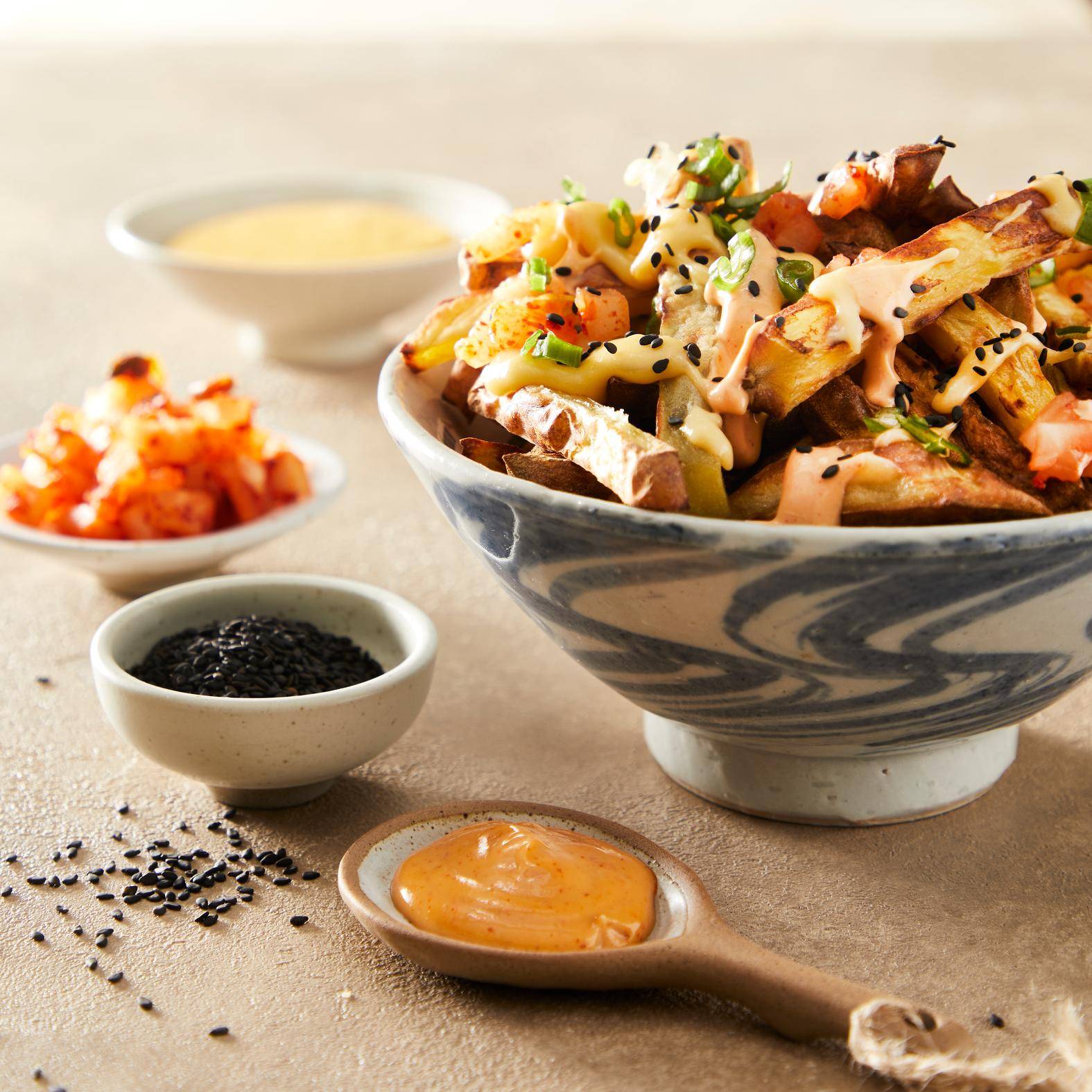 Koreaanse kimchi frietjes - Recepten EASY FRY GRILL & STEAM 3 in 1 | Tefal