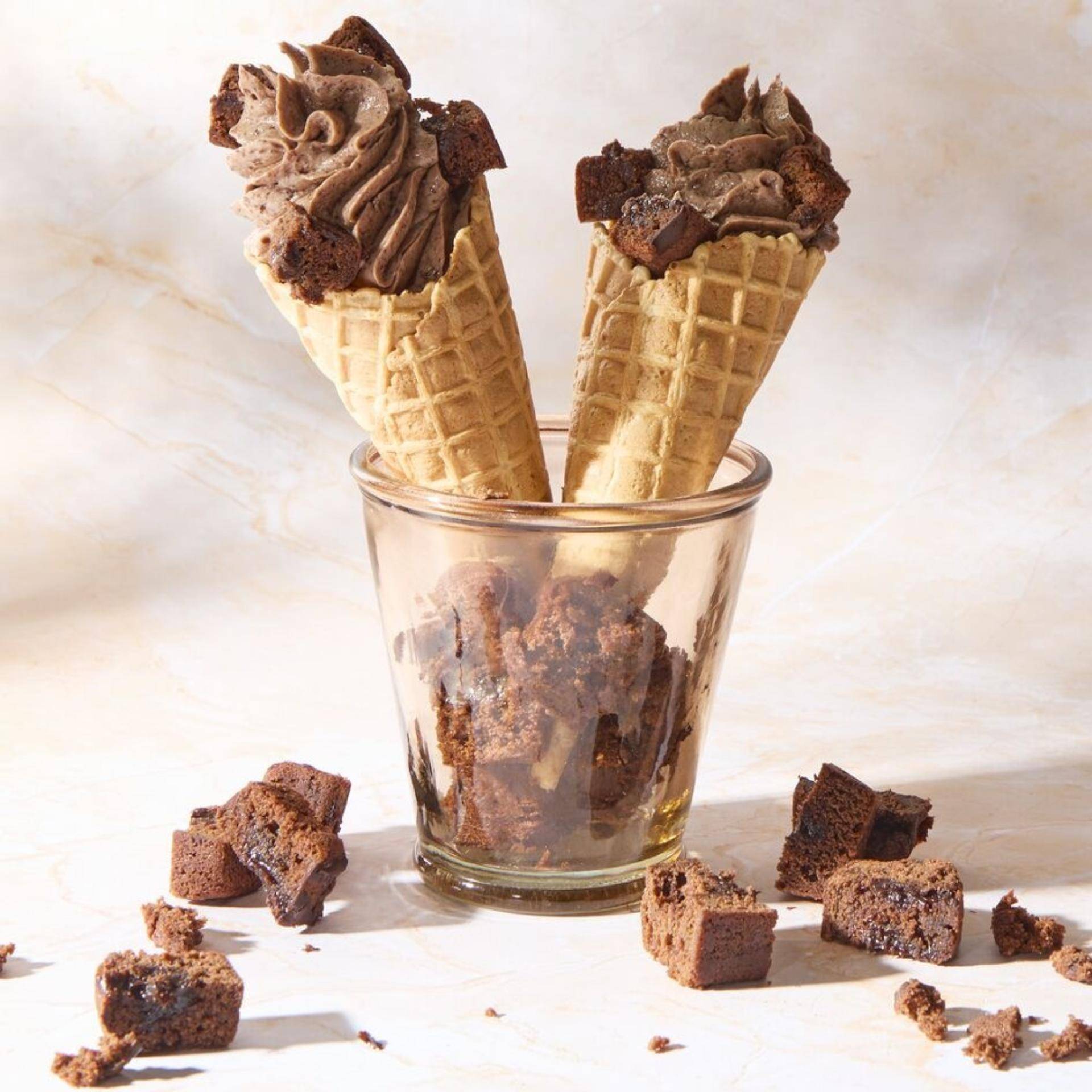 Eiwitrijk brownie-softijs - Recepten Freezi | Tefal