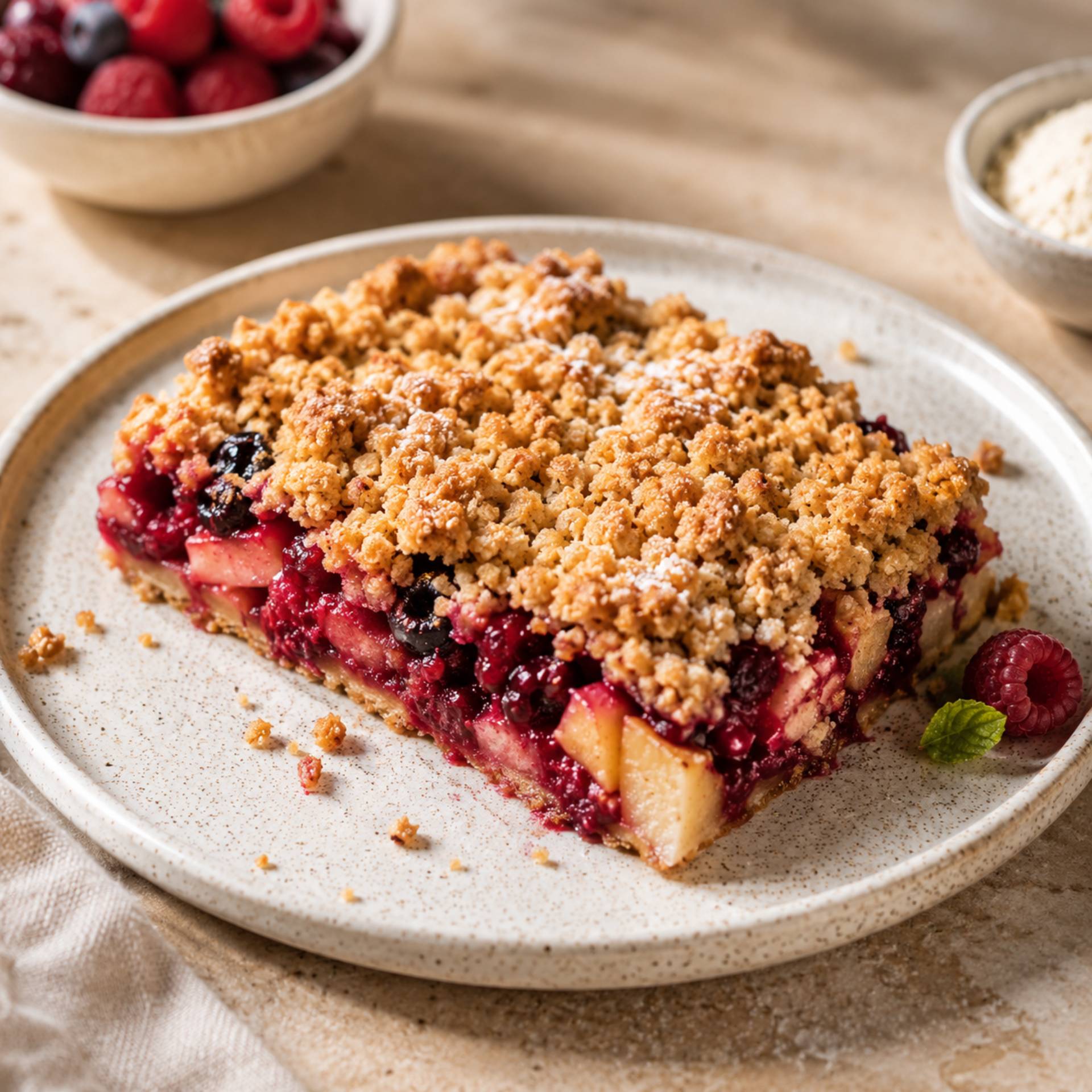 Gemengd rood fruit crumble - Recepten Crisp&Go 3P | Tefal