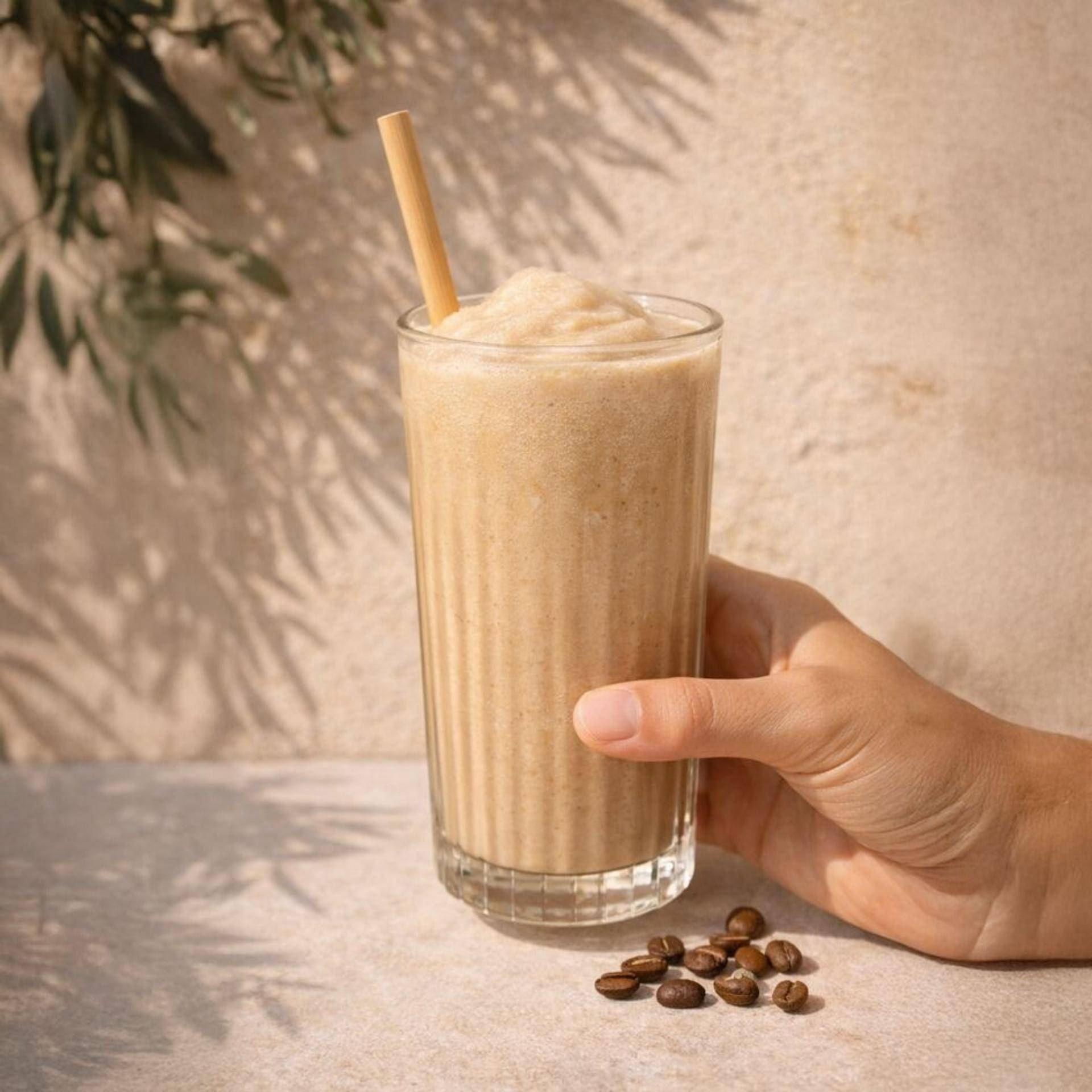 Eiwitrijke ijskoffie-milkshake - Recepten Freezi | Tefal