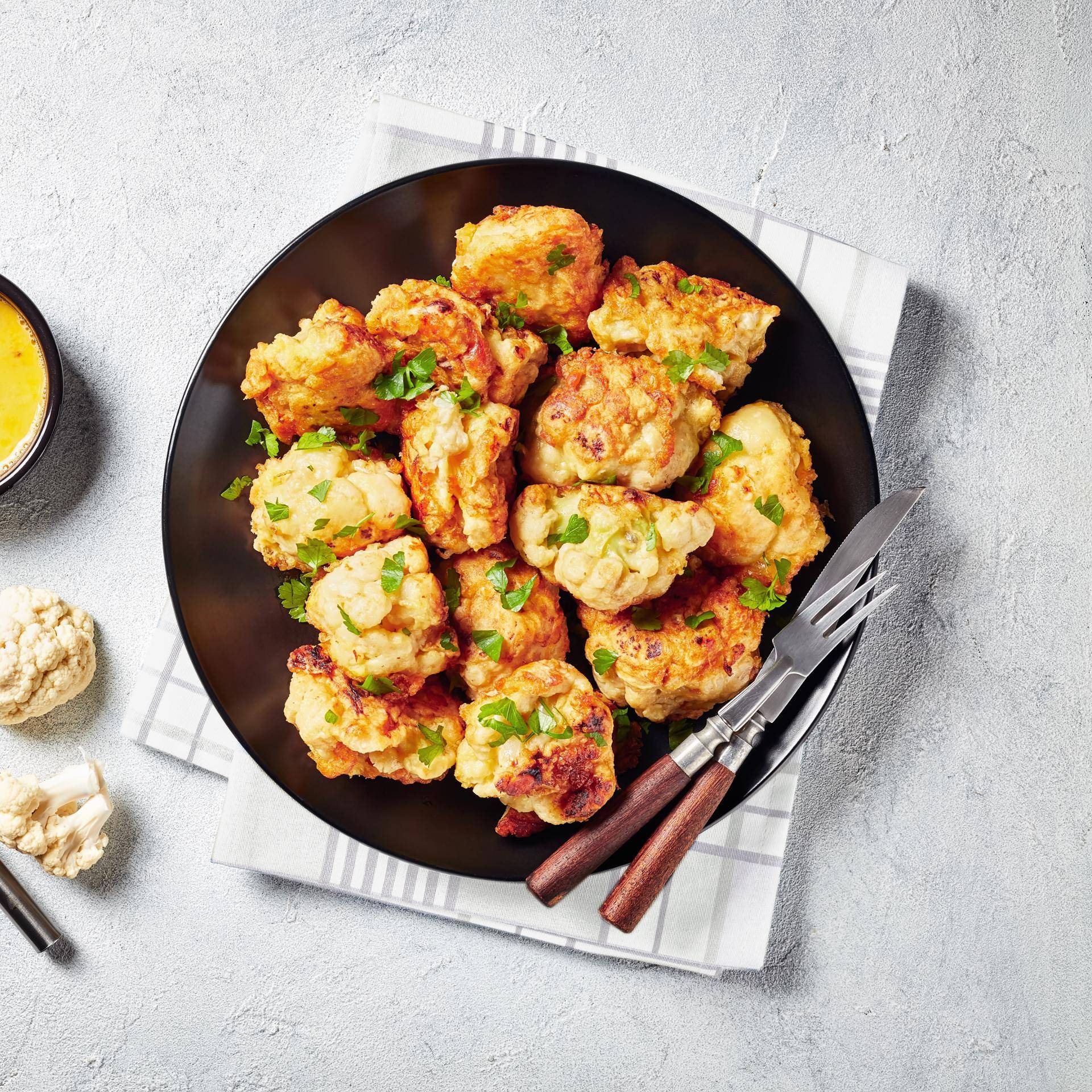 Krokant geroosterde bloemkool met knoflook en specerijen - Recepten Easy Fry XL Surface | Tefal