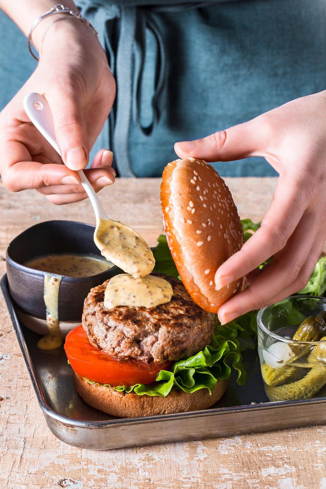 Deluxe hamburger - Recepten EASY FRY & GRILL 2 in 1 XXL | Tefal