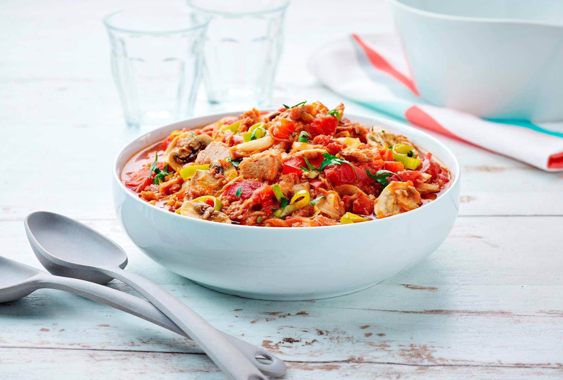Mediterrane saus met tonijn - Recepten Actifry Original 1kg | Tefal