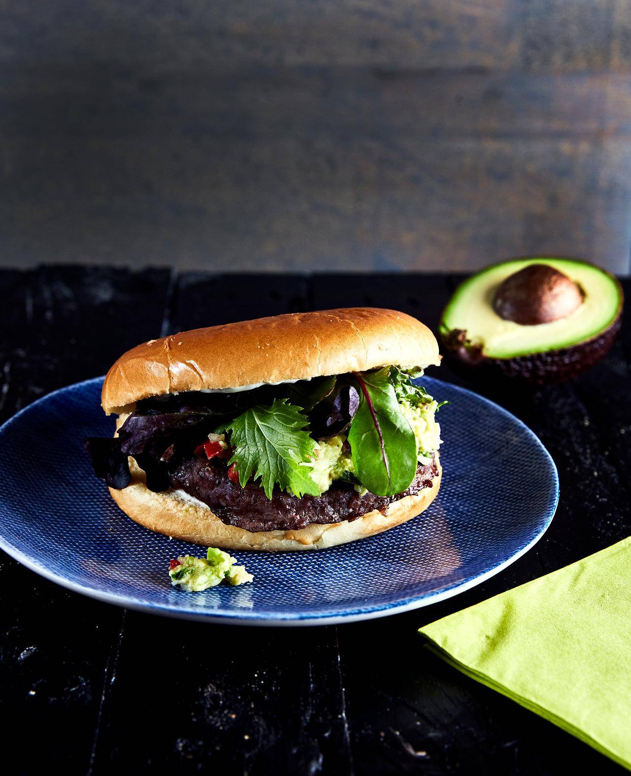 Guacamole burger - Recepten OptiGrill + | Tefal