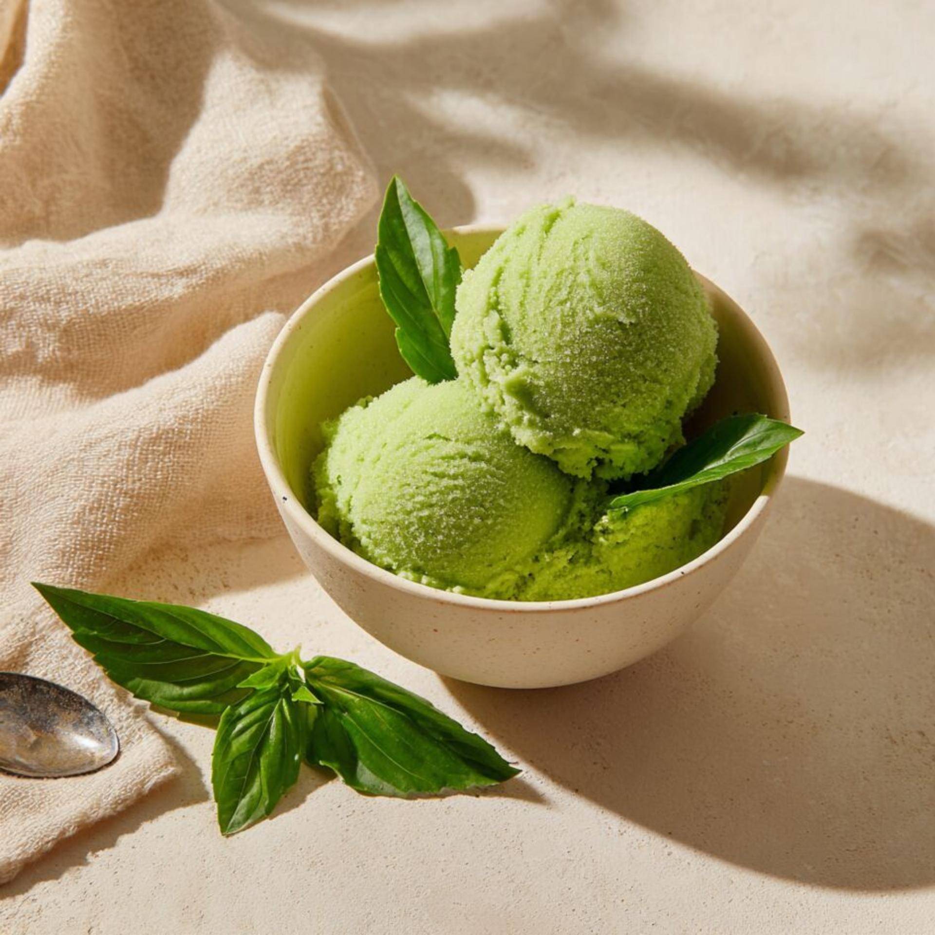 Basilicumsorbet - Recepten Dolci | Tefal