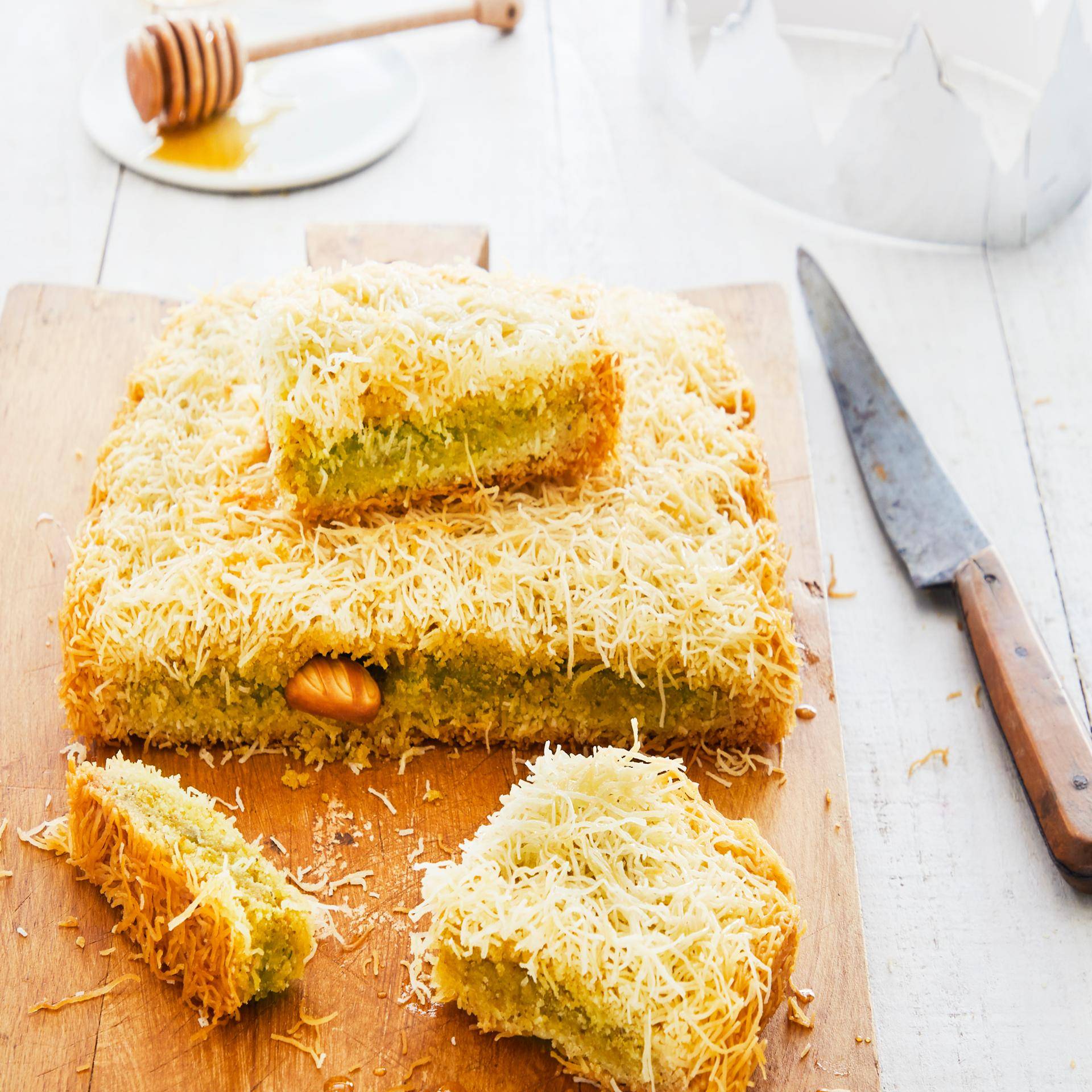 Galette kadaif amande-pistache - Recepten Cake Factory | Tefal