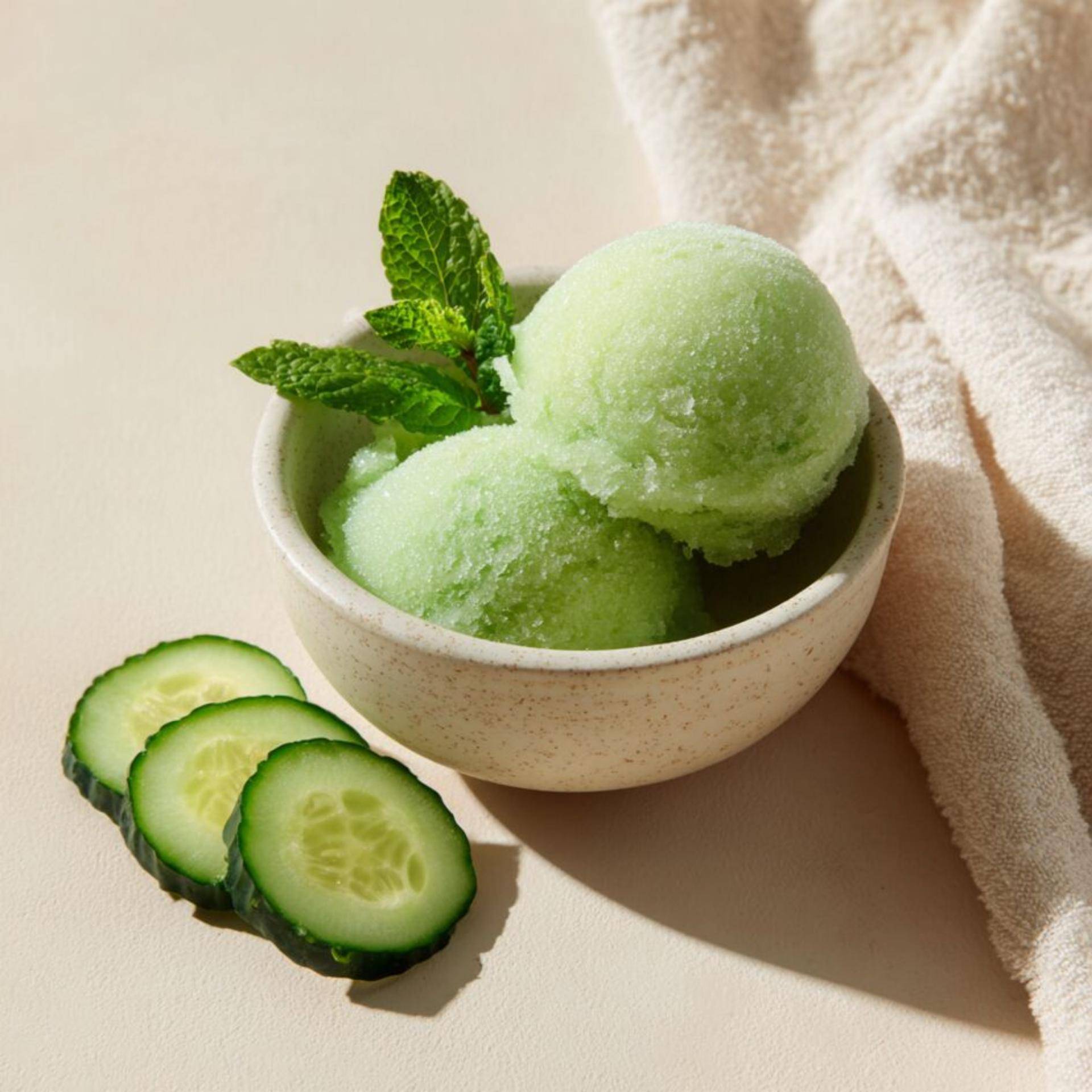 Komkommer-muntsorbet - Recepten Dolci | Tefal
